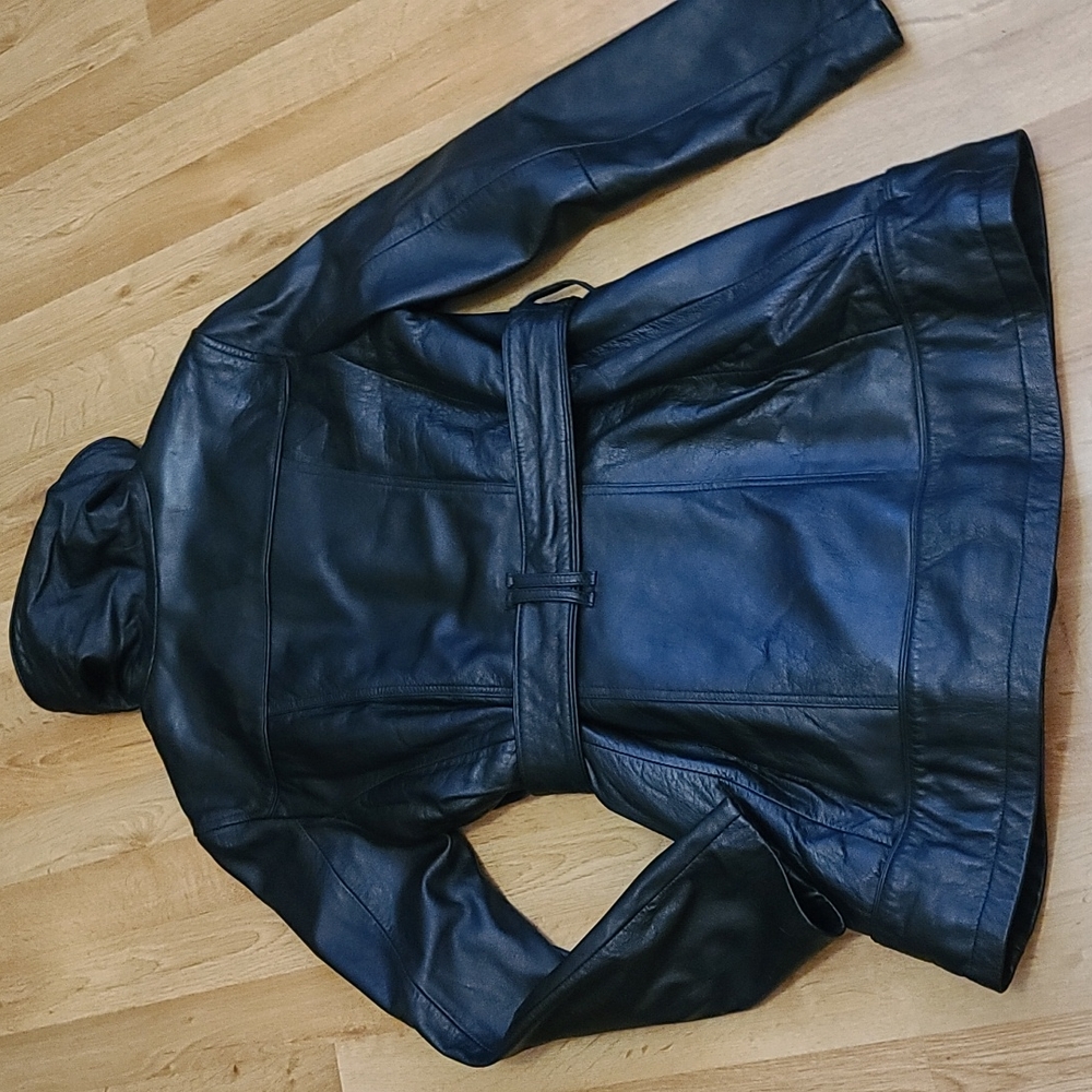 Leather Jacket with belt with Thinsulate Ling size M Excell condition - Picture 7 of 10
